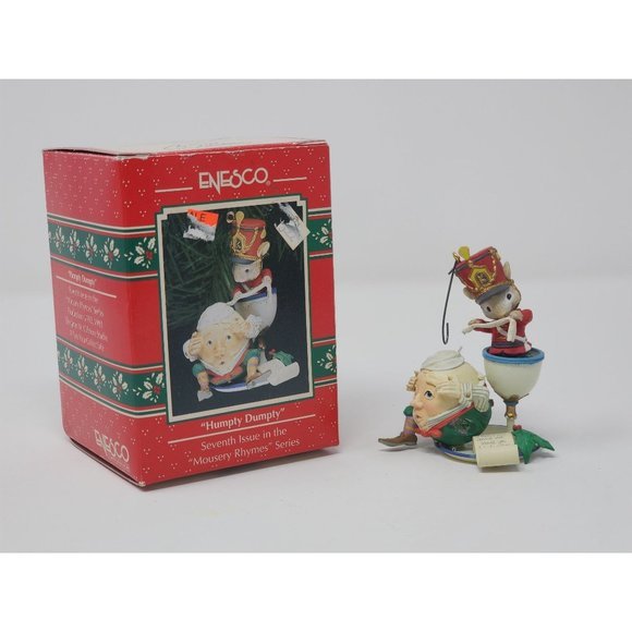 Vintage 1992 Enesco Humpty Dumpty Christmas Ornament Gilmore Designs - Picture 1 of 11